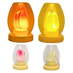 GENERICO - Pack X2 Adorno De Luz Con Rosa Colores