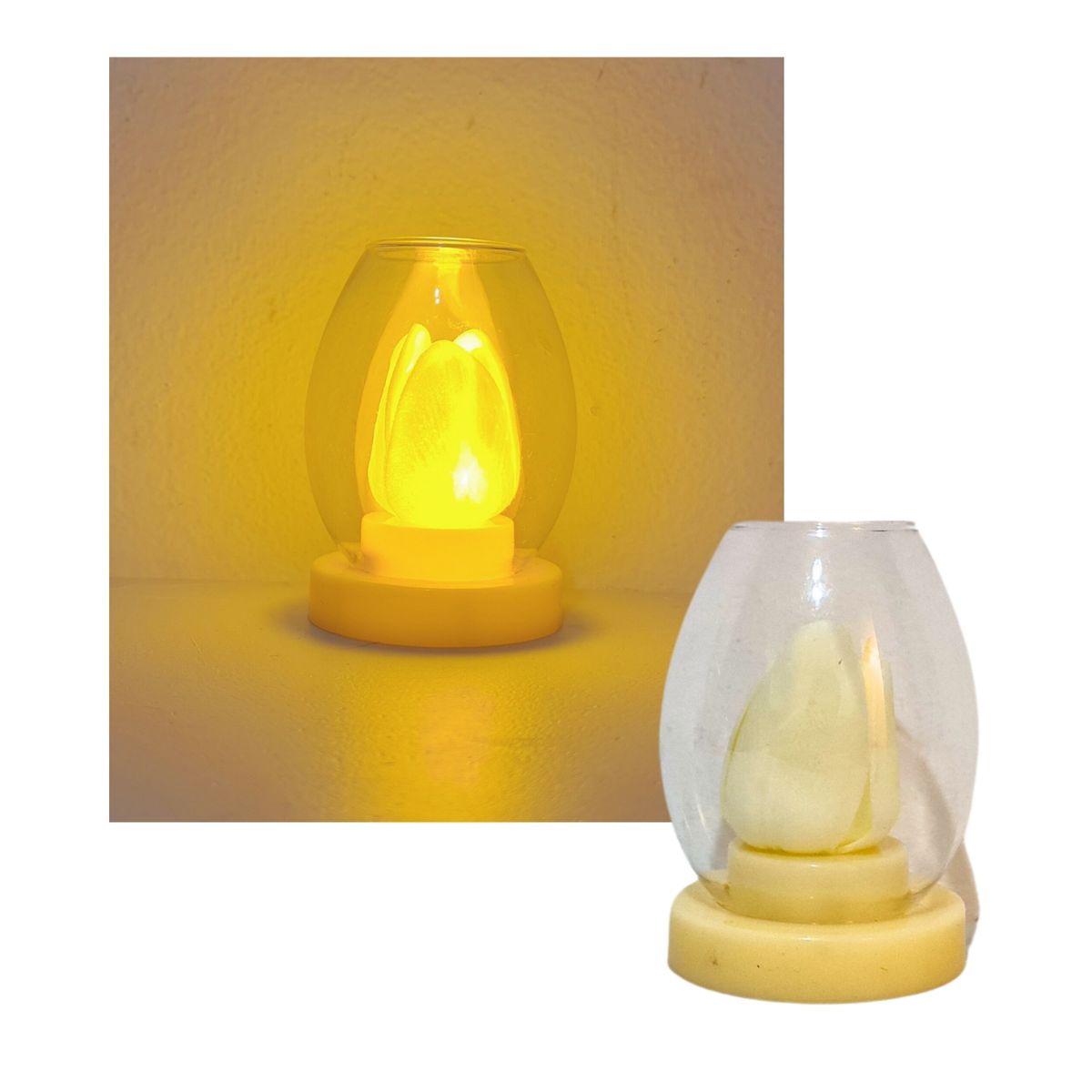 GENERICO - Pack X3 Adorno De Luz Con Rosa Colores