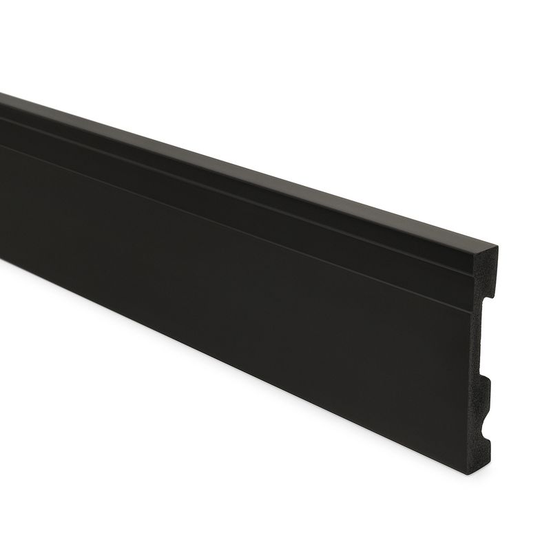 ATRIM CHILE - Guardapolvo EPS extra line 100mm x 2,4m negro mate x 10 unid