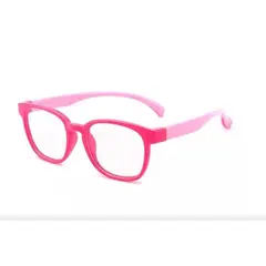 GENERICO - Lentes Luz Azul Niños Computador Pantallas Descanso Rosa chicleRosado