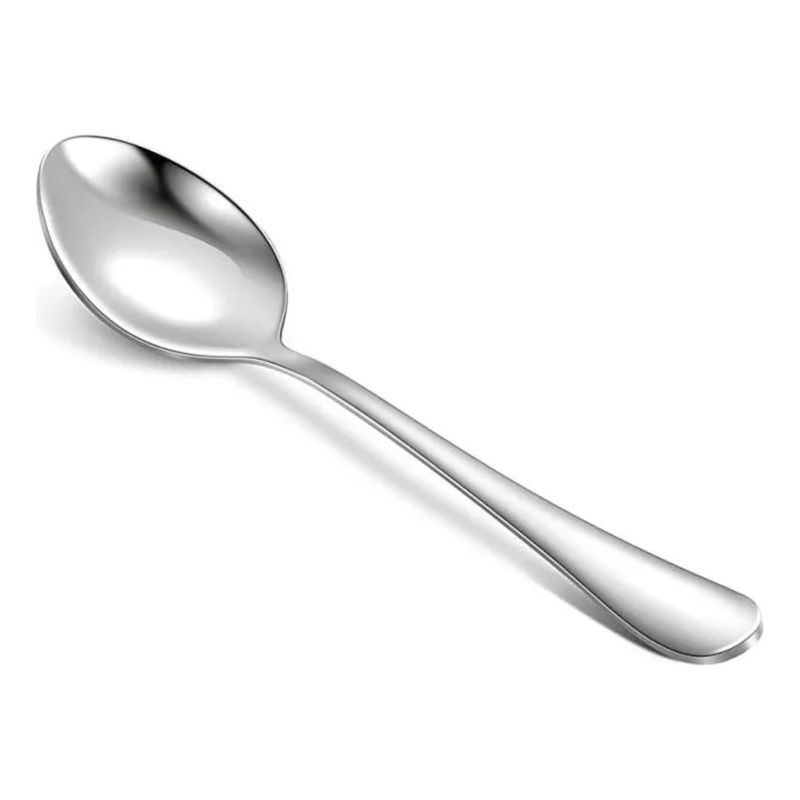 GENERICO - Cuchara De Acero Inoxidable Premium 20cm Servicio Colación X3