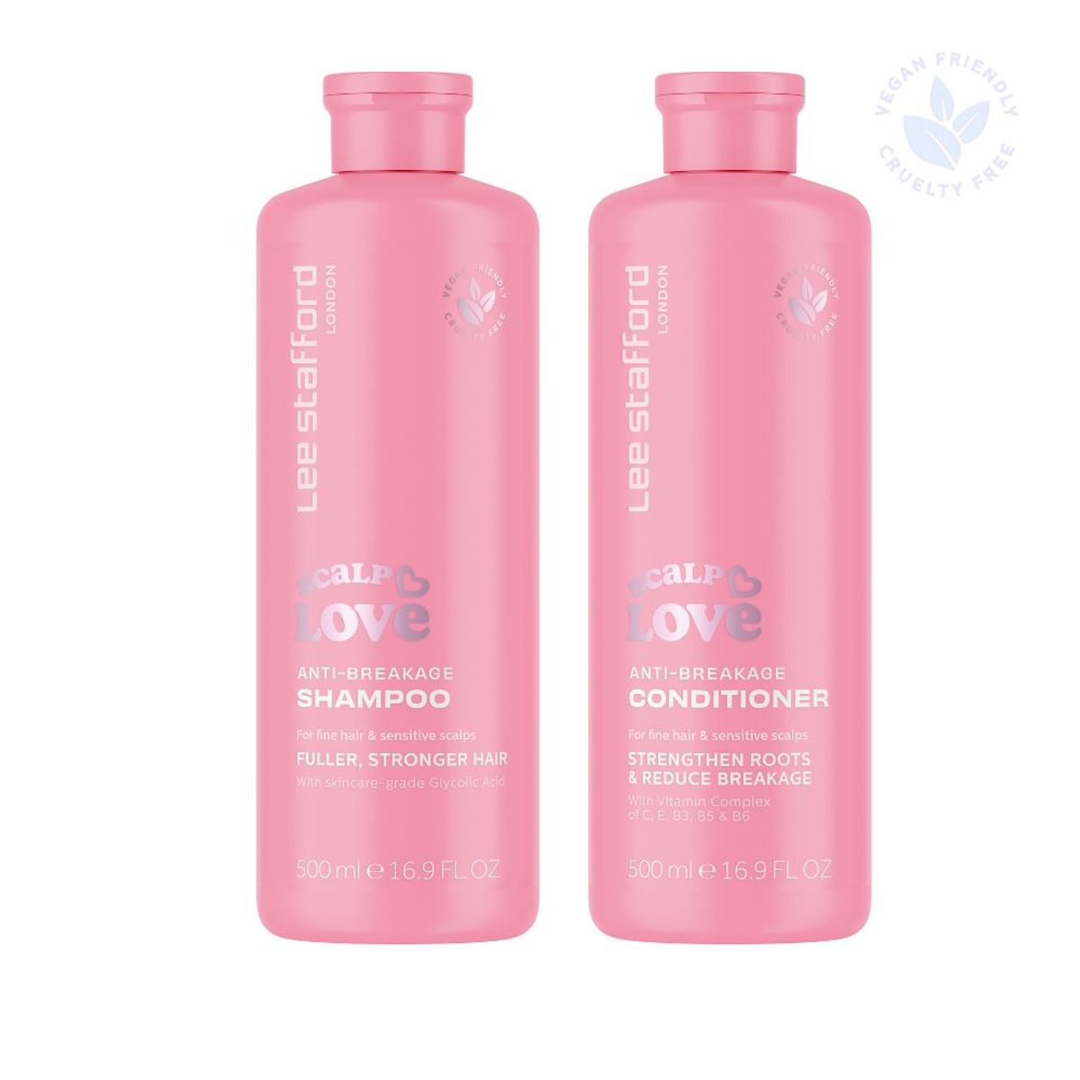 LEE STAFFORD - Shampoo y acondicionador fortalecedor Scalp Love Lee Stafford 500 Ml.