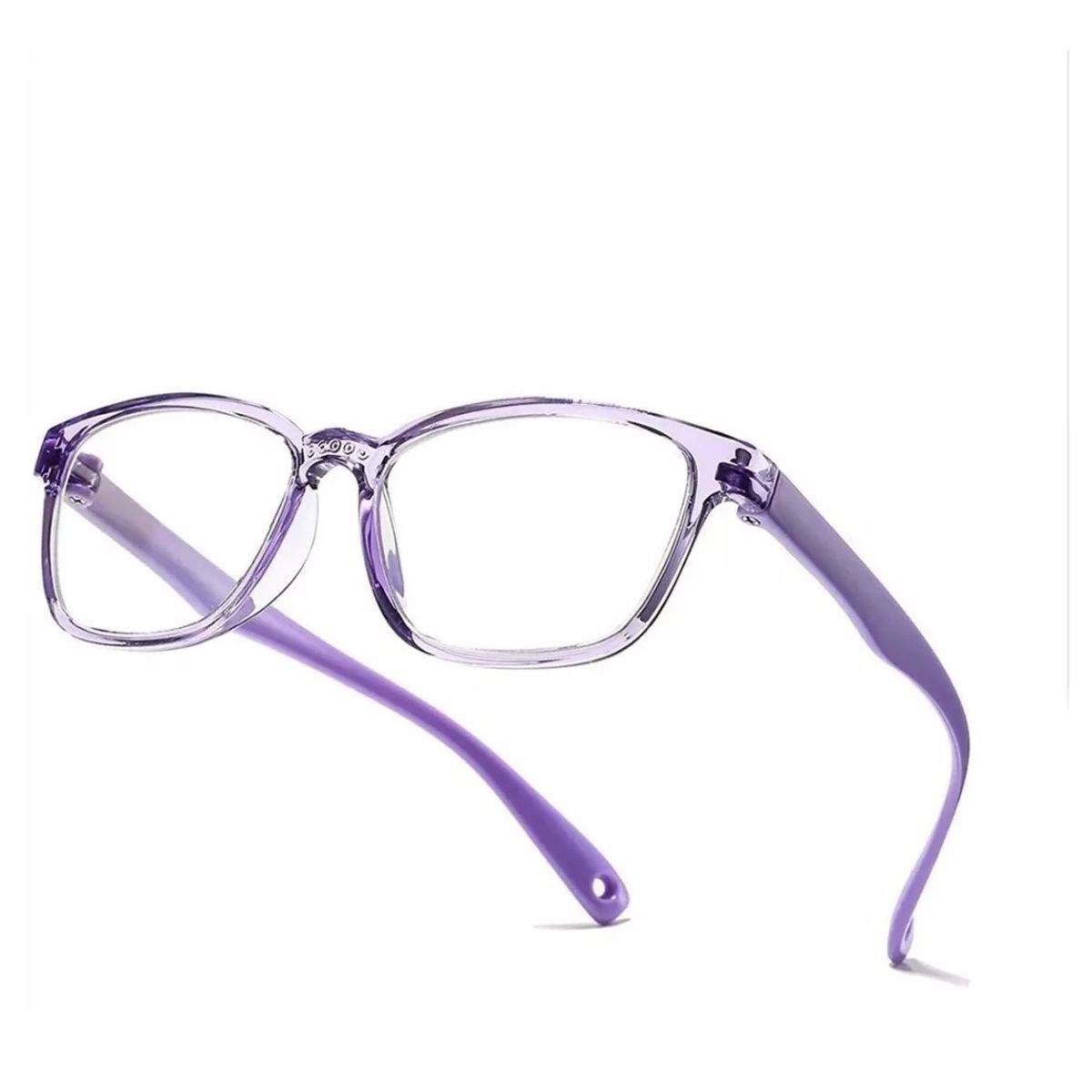 GENERICO - Anteojos Luz Azul Niños Computador Pantallas Descanso Violeta Trasparente