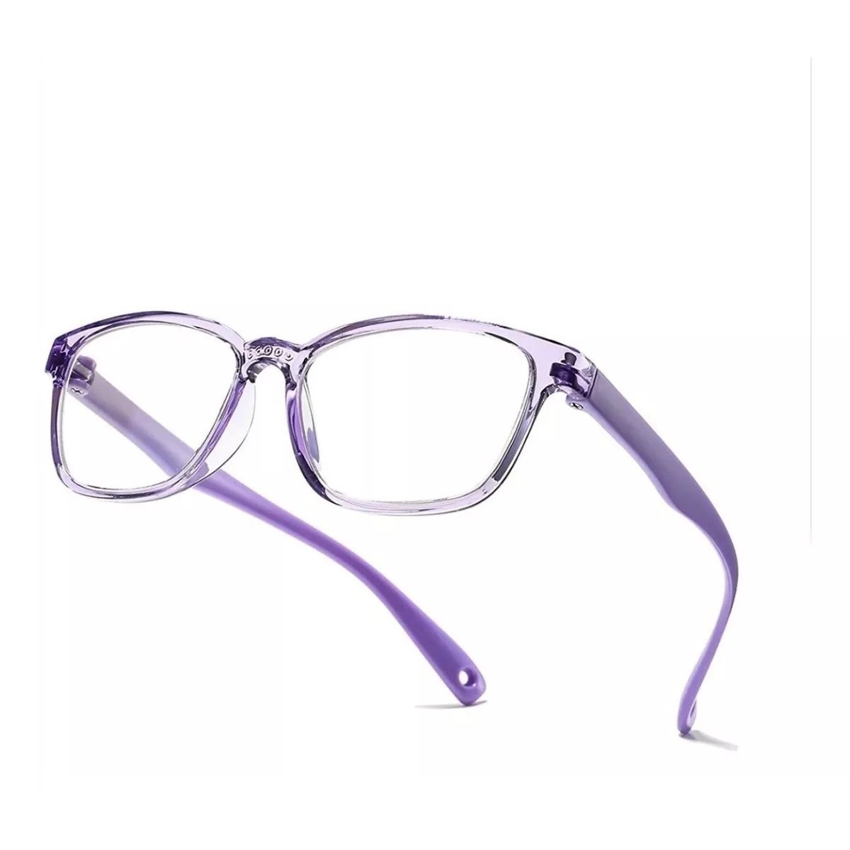 GENERICO - Anteojos Luz Azul Niños Computador Pantallas Descanso Violeta Trasparente