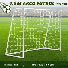 JUGUETON - Arco Futbol Infantil Practica Robusto Calidad 18m x 12m