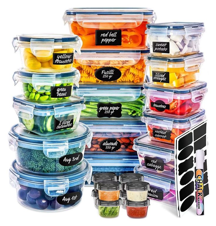 Set 24 Tapper Tuper Herméticos Para Comida Ensalada Nevera | Sodimac Chile