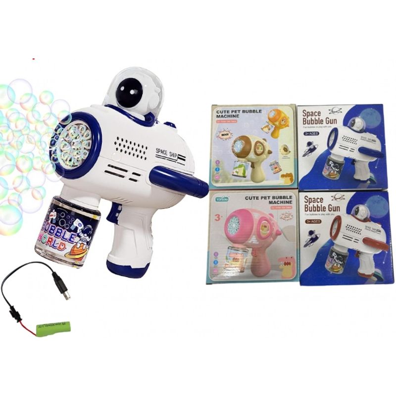 GENERICO - Máquina De Pistola De Burbuja Diseño Astronauta Color Blnaco - Marron