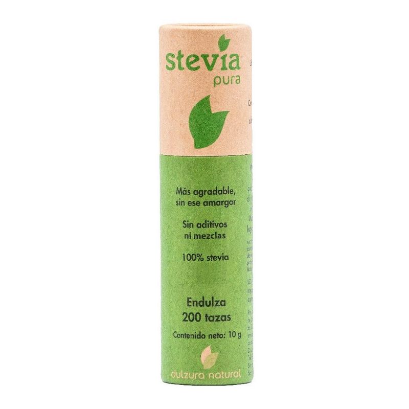 DULZURA NATURAL - Stevia Pura (Tubo) 10 g endulzas 200 tazas