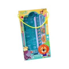 GENERICO - Kit Escolar Regla Lápiz y Accesorios Kawaii Verde