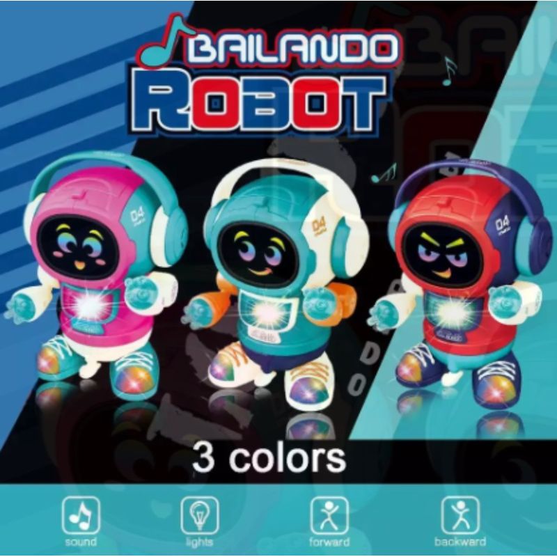 OEM - Juguete Robot Camina Sonido Luz Rotación Bailarín