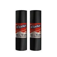 VIRUTEX - Rollos bolsas basura 50x70 Impeke x 20 unds