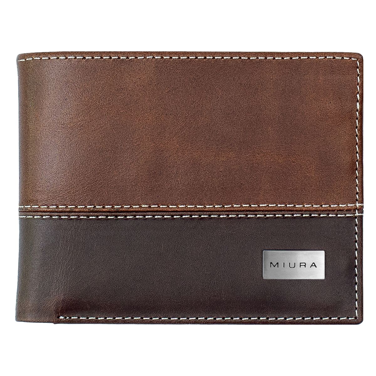 MIURA - Billetera Arnold Miura Cuero Natural Con Protección RFID