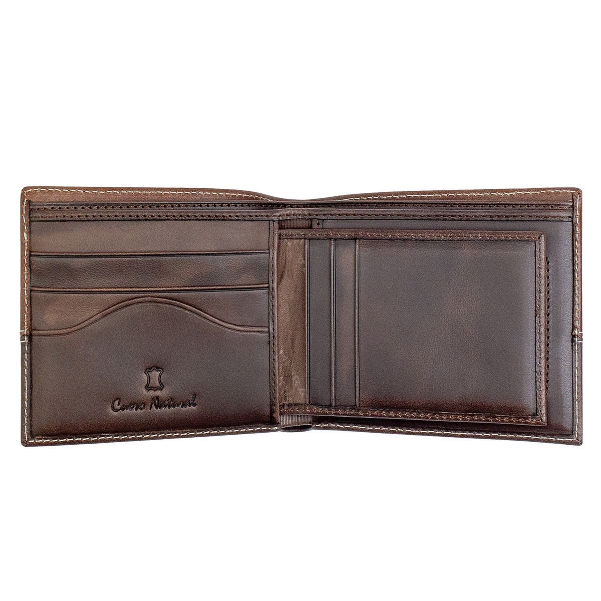 MIURA - Billetera Arnold Miura Cuero Natural Con Protección RFID