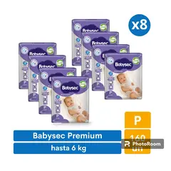 BABYSEC - Pañales Premium P 160 pañales