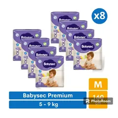 BABYSEC - Pañales Premium M 160 pañales