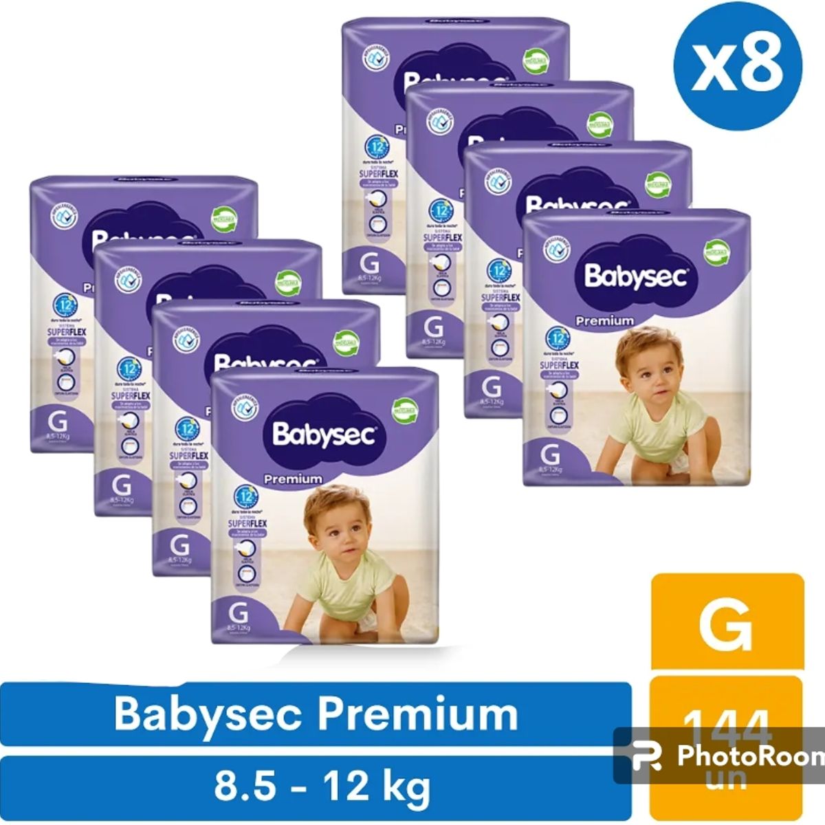 BABYSEC - Pañales Babysec Premium G 144 pañales
