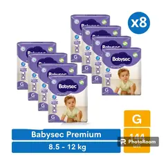 BABYSEC - Pañales Premium G 144 pañales