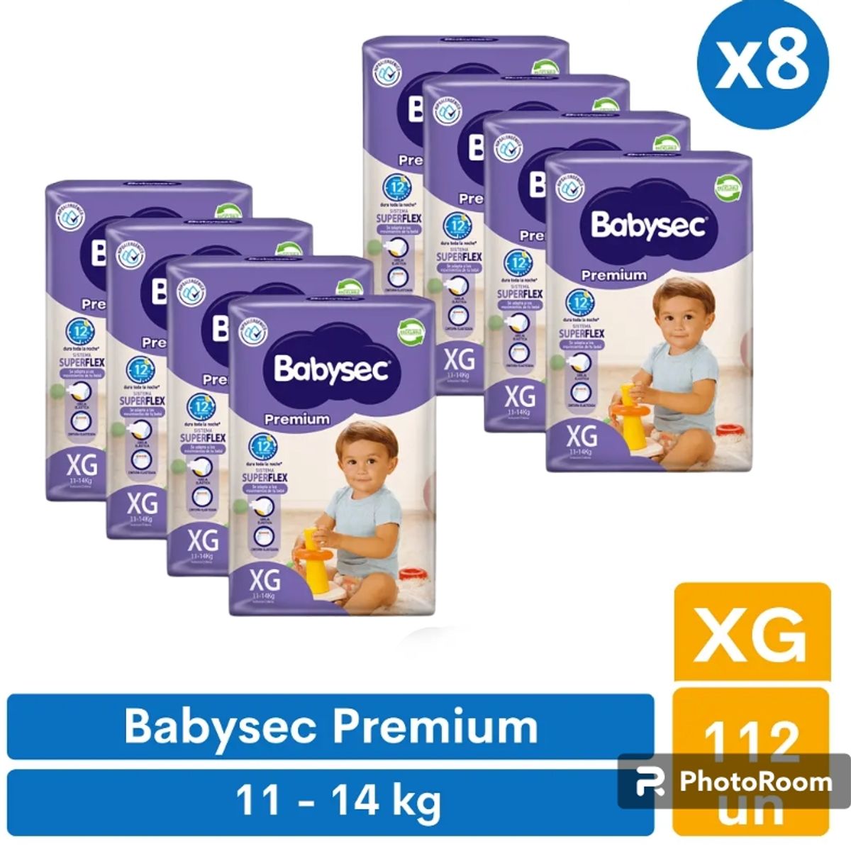 BABYSEC - Pañales Babysec Premium XG 112 pañales