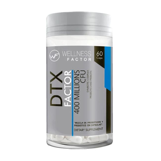 WELLNESS FACTOR - DTX FACTOR 400 MILLIONS CFU PROBIOTICOS & PREBIOTICOS WELLNESS FACTOR