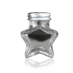 GENERICO - Frasco Vidrio Estrella Tapa Aluminio 50ML