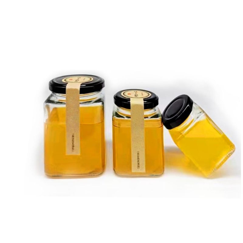 GENERICO - Frasco Vidrio Cuadrado Con Tapa Aluminio Negro 80Ml