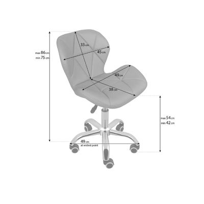 Imagen 2 del producto Silla Escritorio Mariposa Acolchada Menta