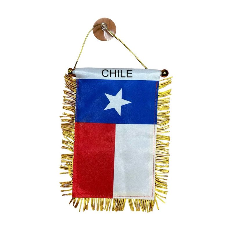 GENERICO - Bandera de Chile para vidrio o ventanas 13x18cm