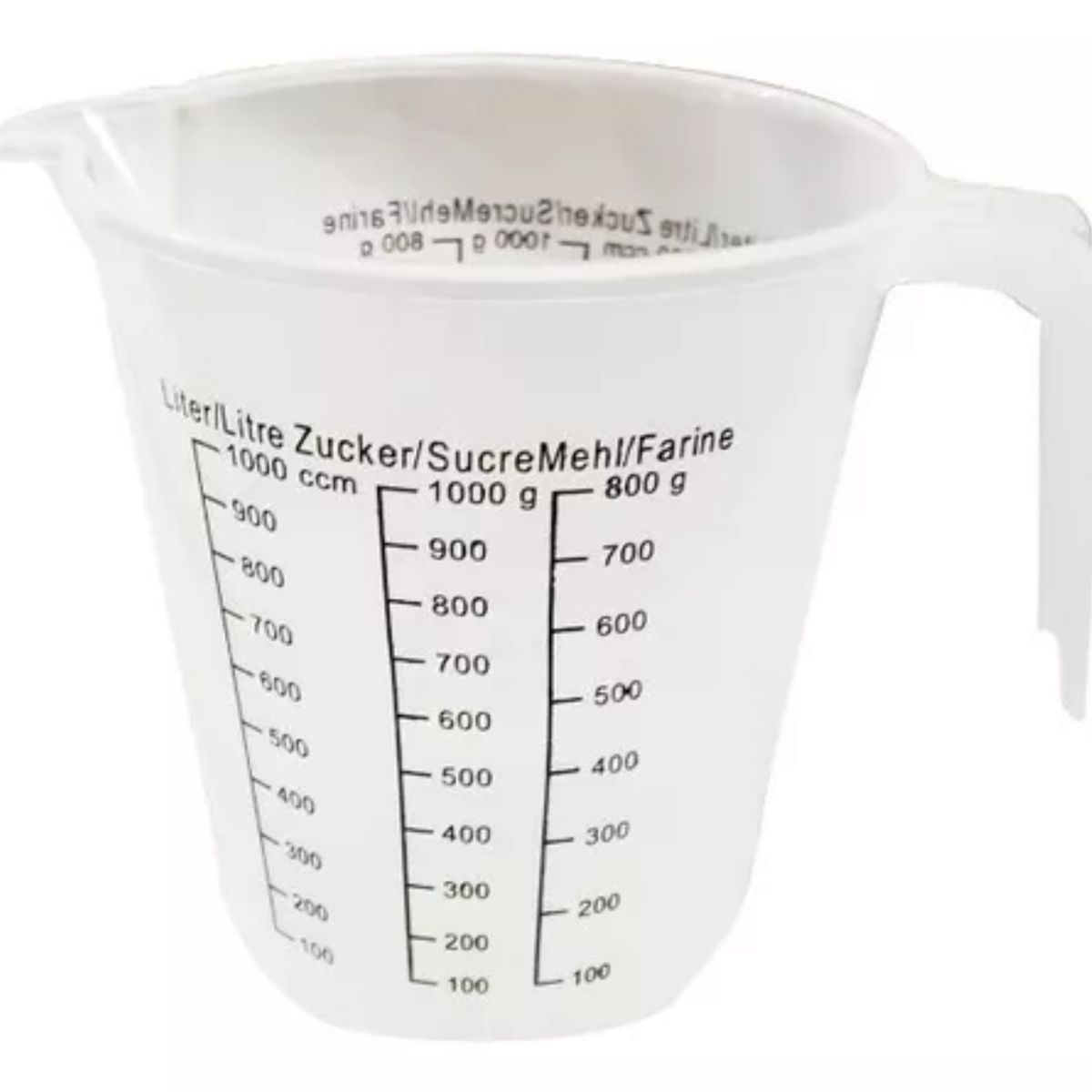 OEM - Set de 02 Jarra Plástica Medidora De 1000 ml