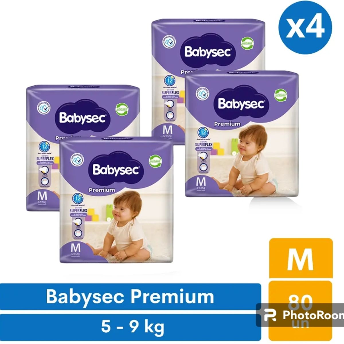 BABYSEC - Pañales Babysec Premium M 80 pañales