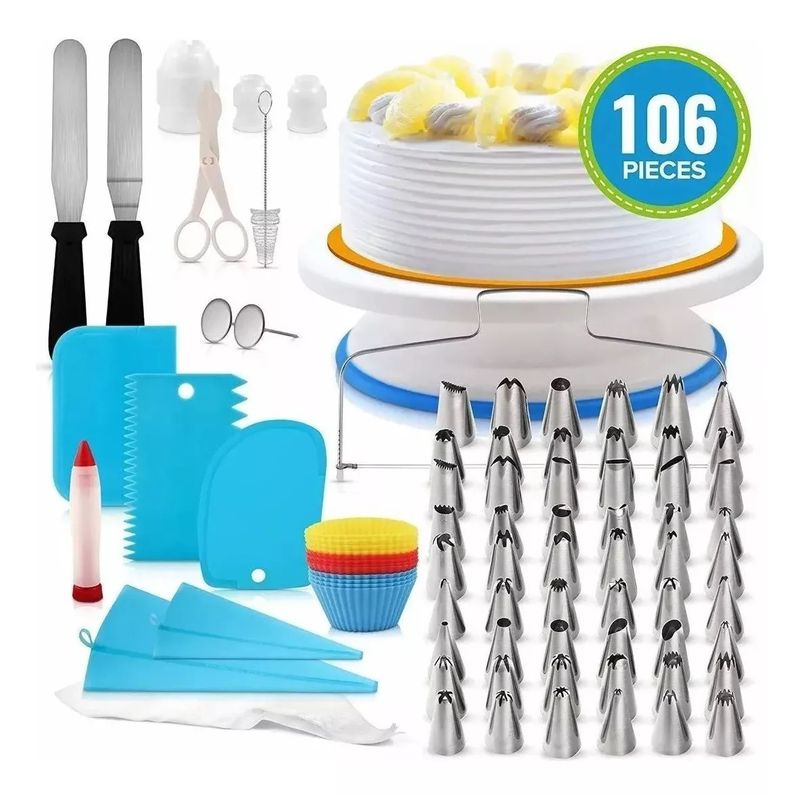 GENERICO - Kit Decoración Para Reposteria 106 Pzs