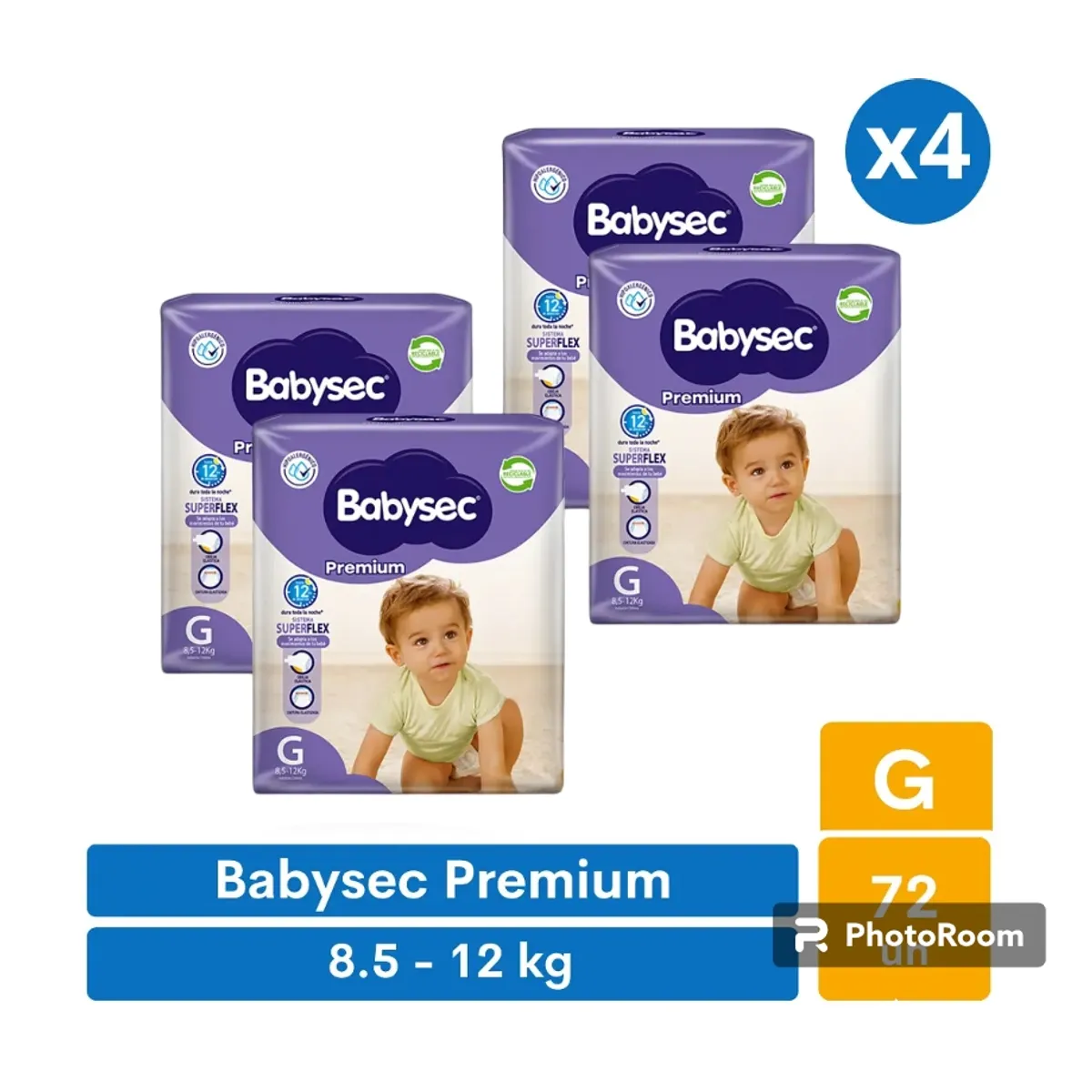 BABYSEC - Pañales Babysec Premium G 72 pañales
