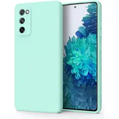 OEM - Carcasa Para Samsung Galaxy S20 Fe Silicona Antihuellas Slim Menta