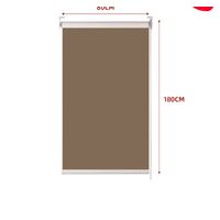 Cortina Roler Black-Out Cafe Oscuro 80X180CM