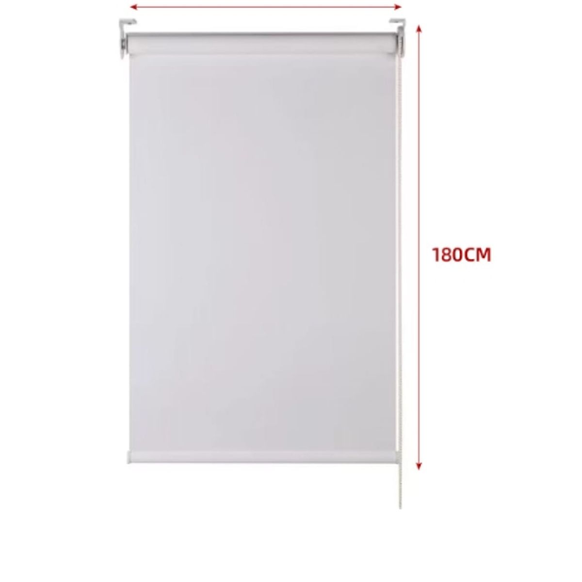 GENERICO - Cortina Roller Black-Out Gris Claro 90X180CM