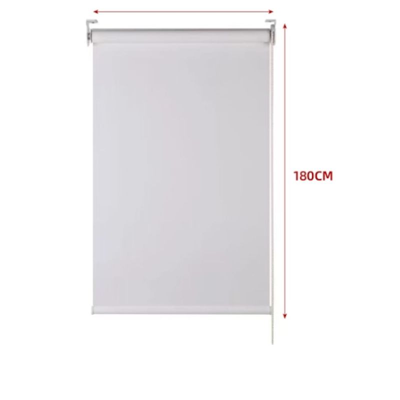 GENERICO - Cortina Roller Black-Out Gris Claro 90X180CM