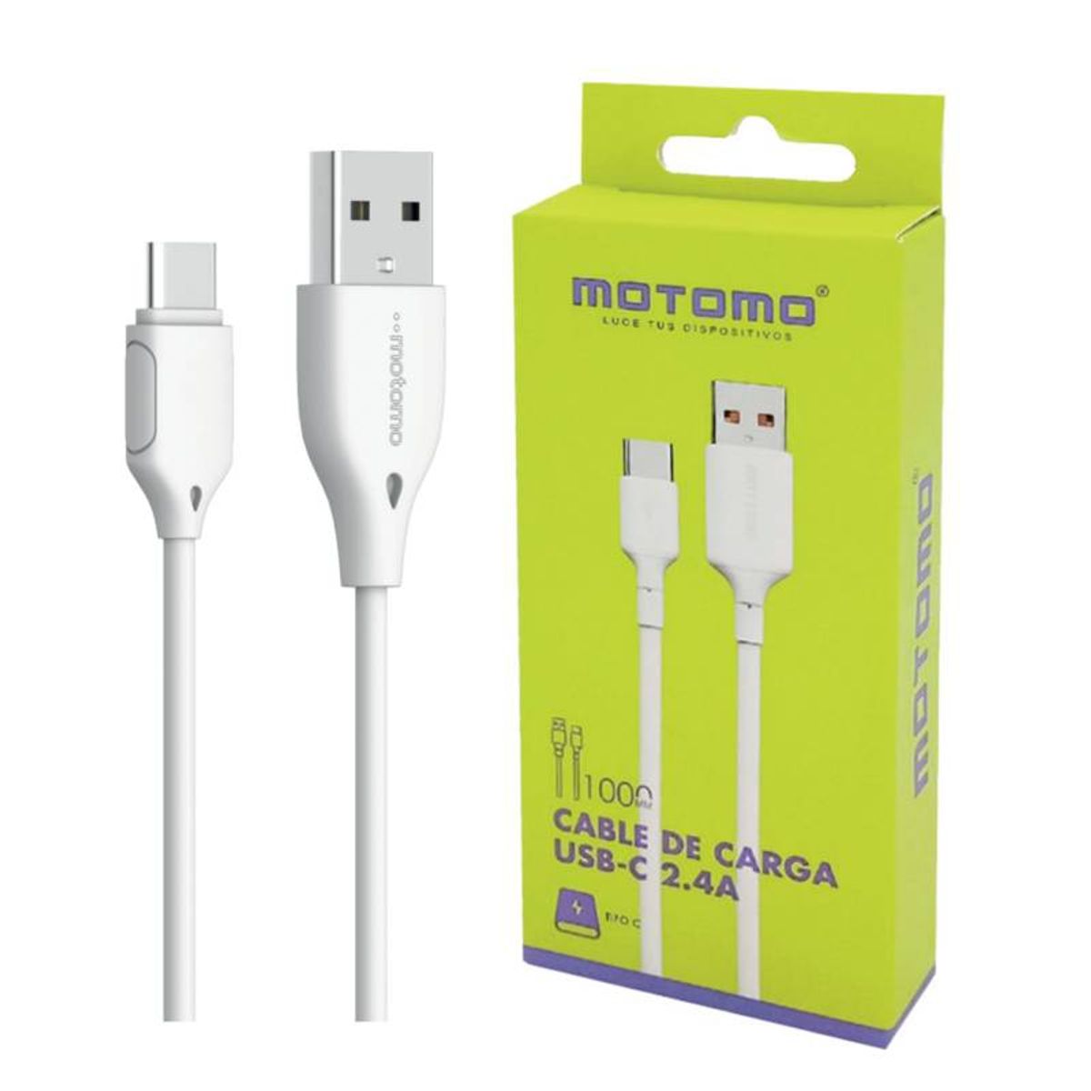 GENERICO - cable usb a c 1metro carga rapida motomo