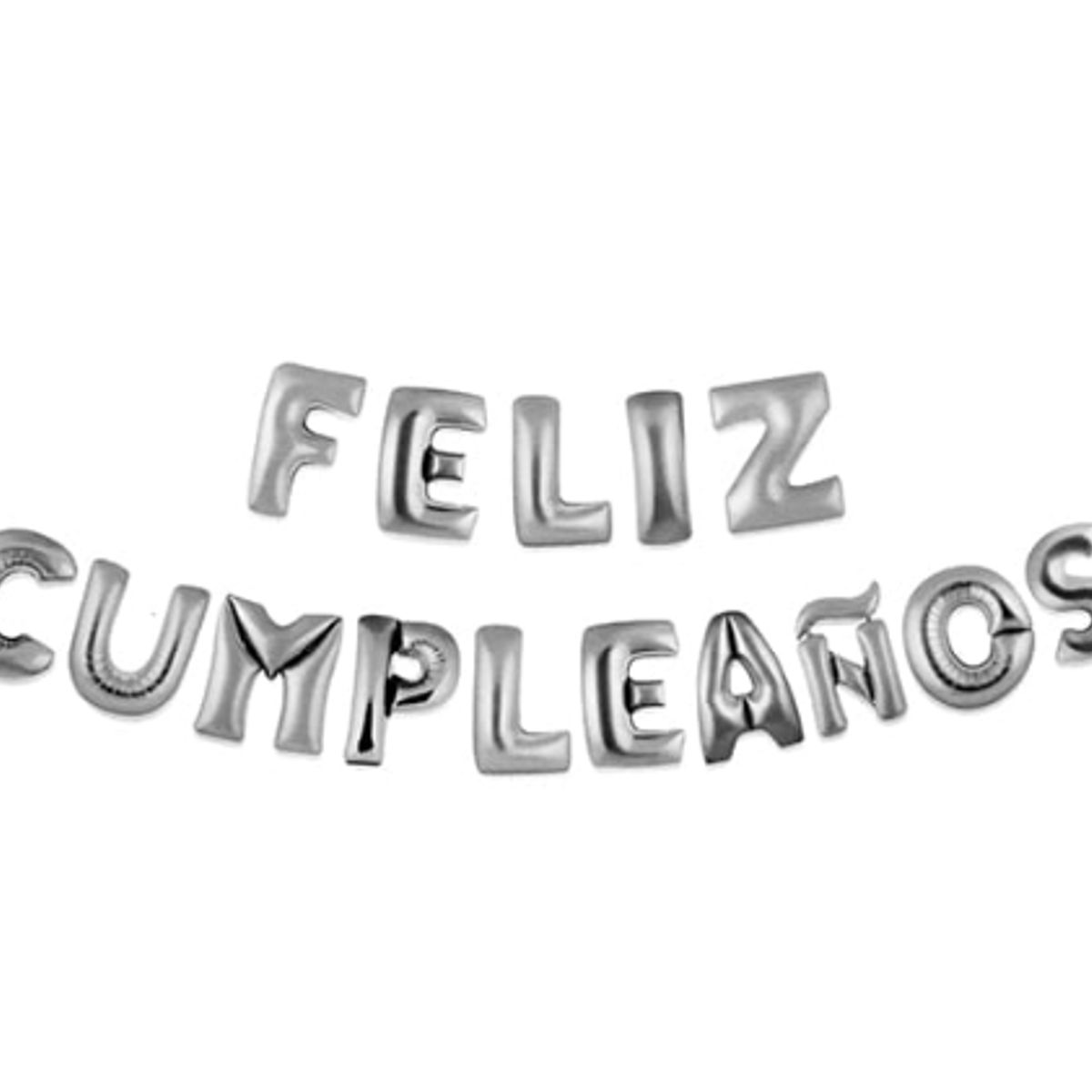 GENERICO - Globo Metalico F.C Plateado x 1 Unidad