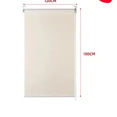 GENERICO - Cortina Roller Black-Out Beige Claro 120X180CM