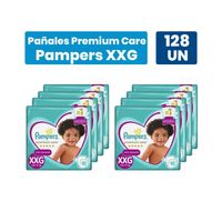 Pañales Premium Care XXG 128 pañales