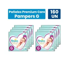 PAMPERS - Pañales Premium Care G 160 pañales
