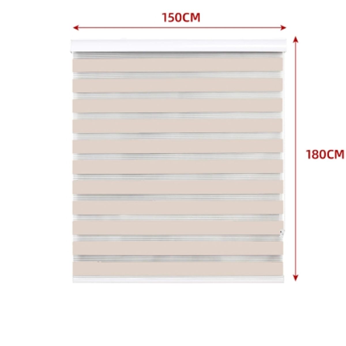 GENERICO - Cortina Roller Duo Black-Out Beige 150X180CM