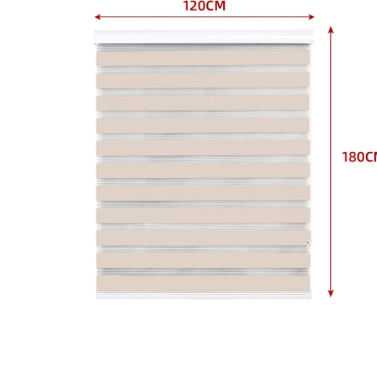 GENERICO - Cortina Roller Duo Black-Out Beige 120X180CM