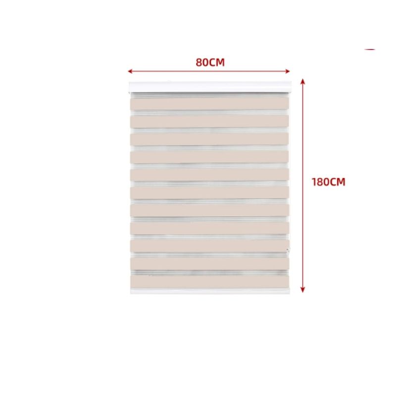 GENERICO - Cortina Roller Duo Black-Out Beige 80X180CM