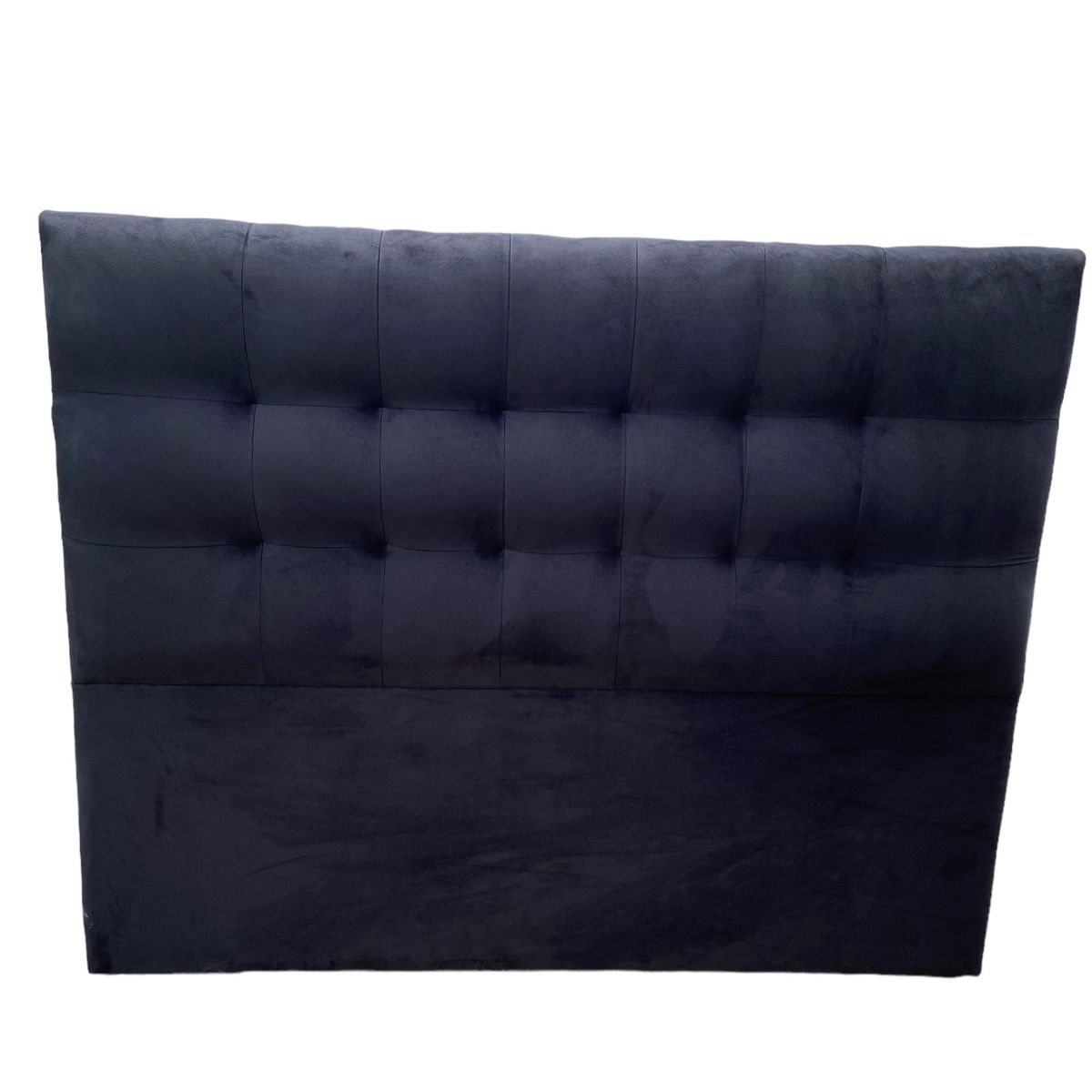 GENERICO - Respaldo De Cama 1 Plaza Valencia Felpa Negro