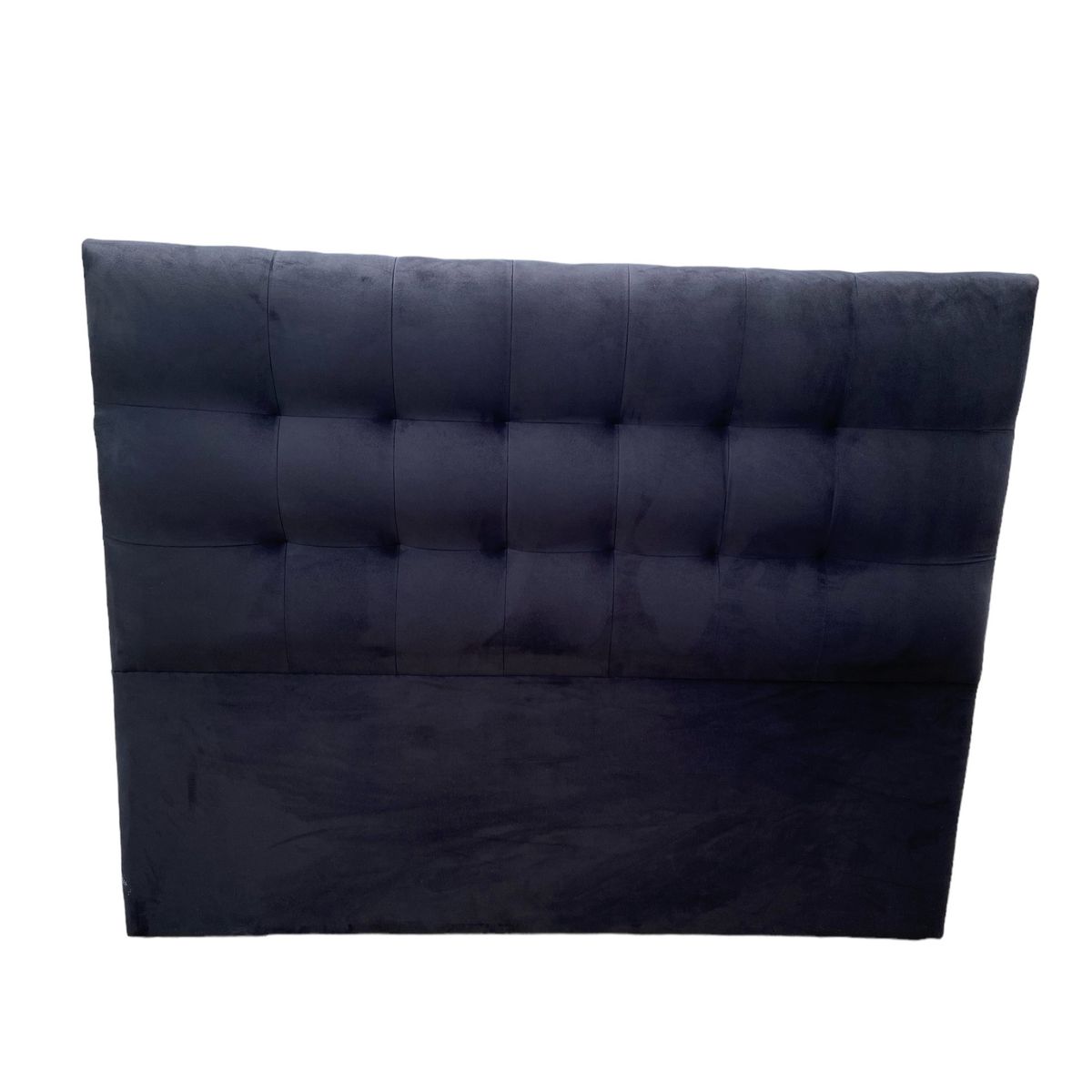 GENERICO - Respaldo De Cama 1 Plaza Valencia Felpa Negro