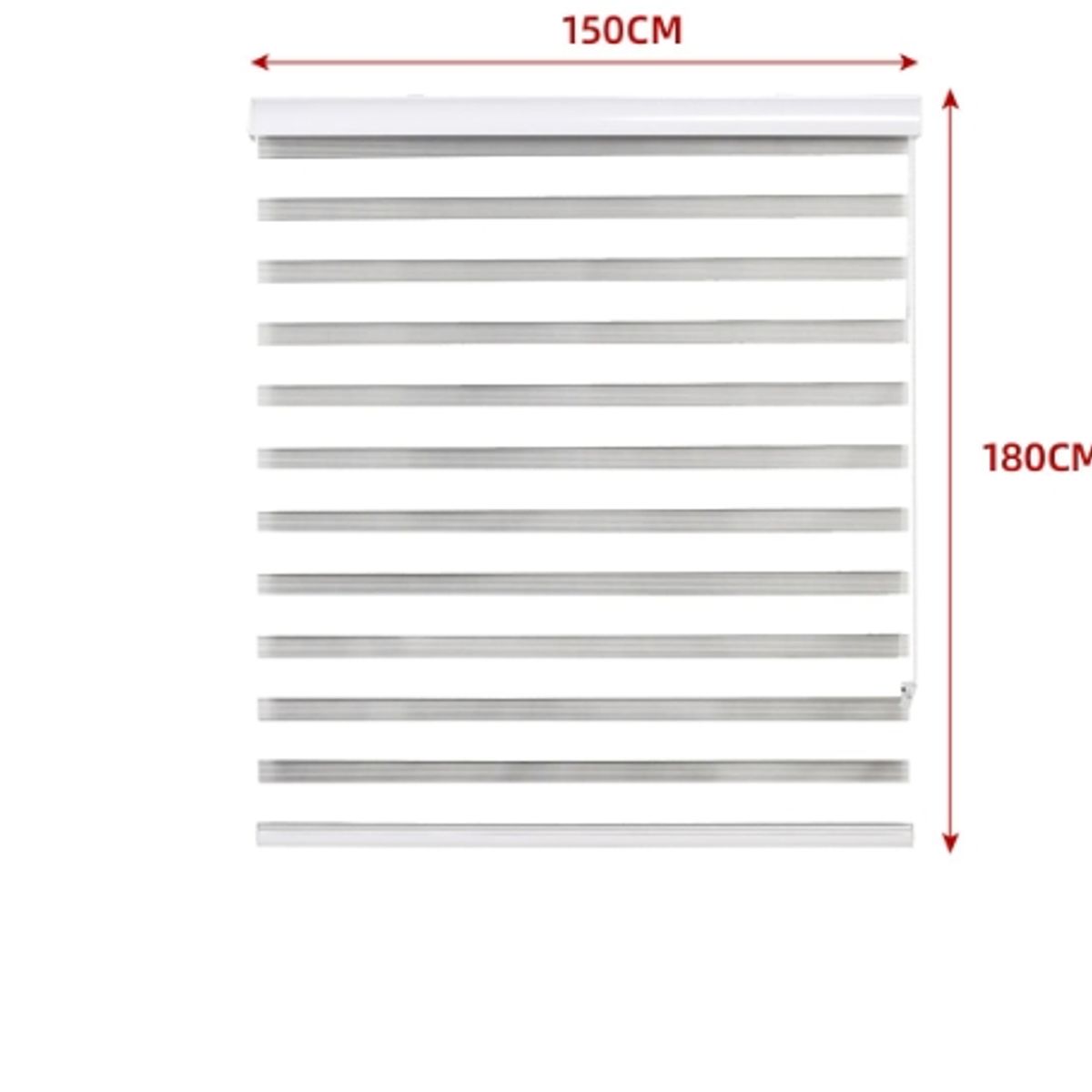 GENERICO - Cortina Roller Duo Black-Out Blanco 150X180CM