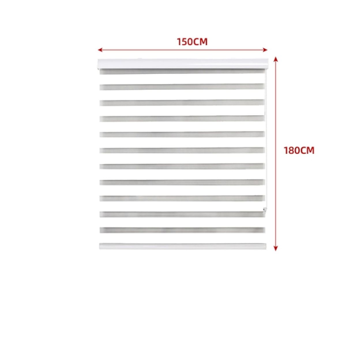 GENERICO - Cortina Roller Duo Black-Out Blanco 150X180CM