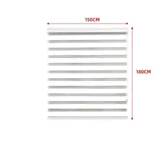 GENERICO - Cortina Roller Duo Black-Out Blanco 150X180CM