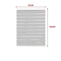 Cortina Roller Duo Black-Out Color Gris Claro 90X180CM