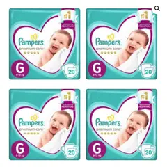 PAMPERS - Pañales Premium Care G 80 pañales